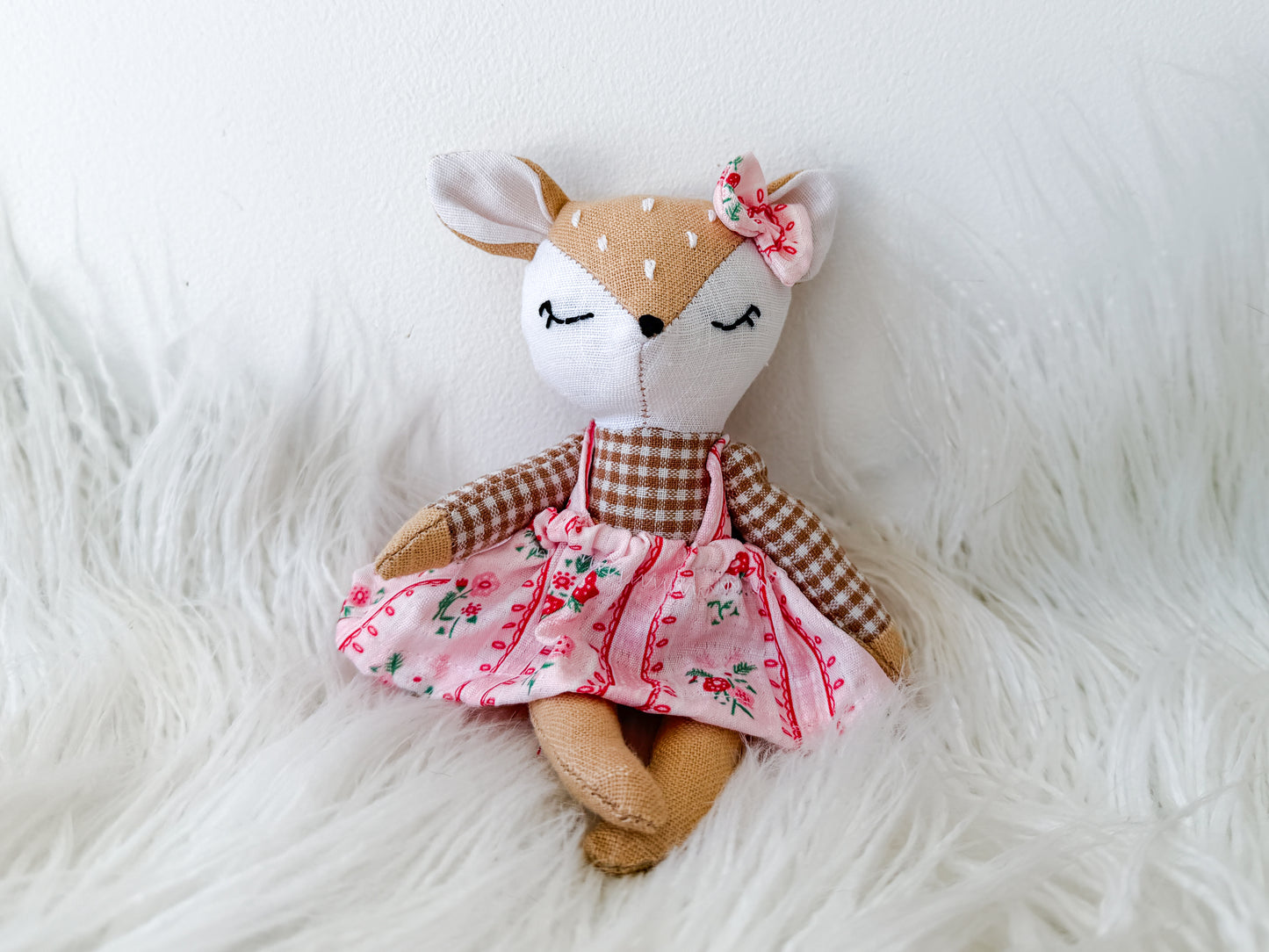 Rosie the Floral Linen Fawn