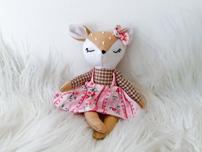 Rosie the Floral Linen Fawn
