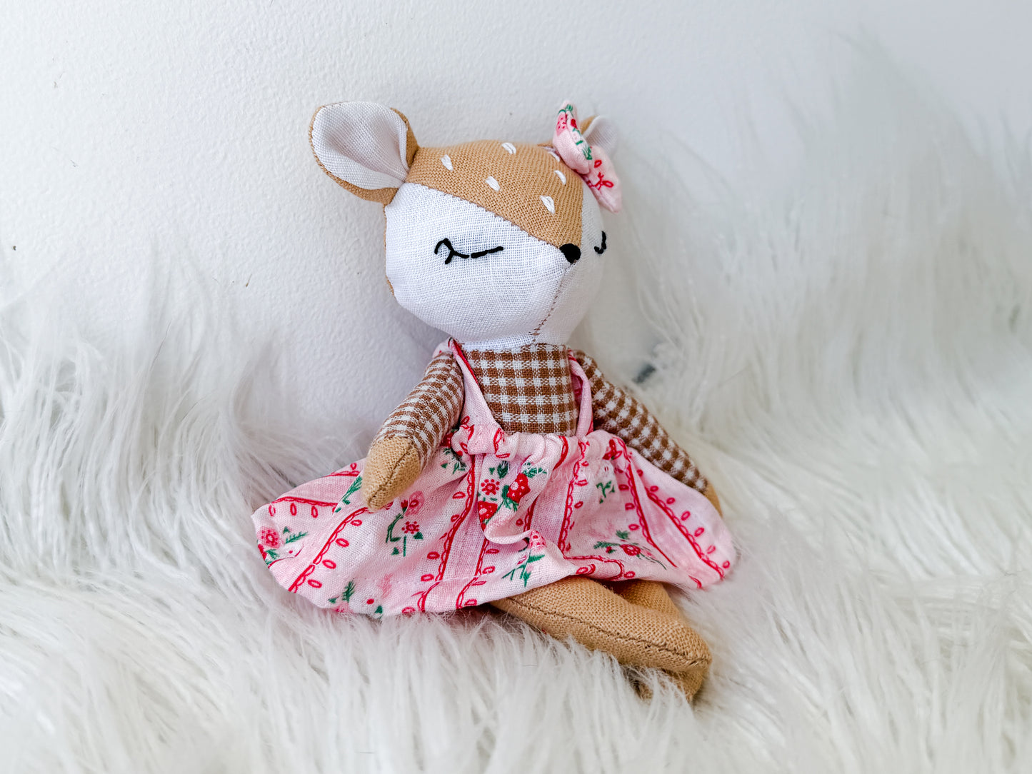 Rosie the Floral Linen Fawn