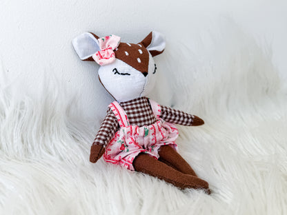 Lily the Floral Linen Fawn