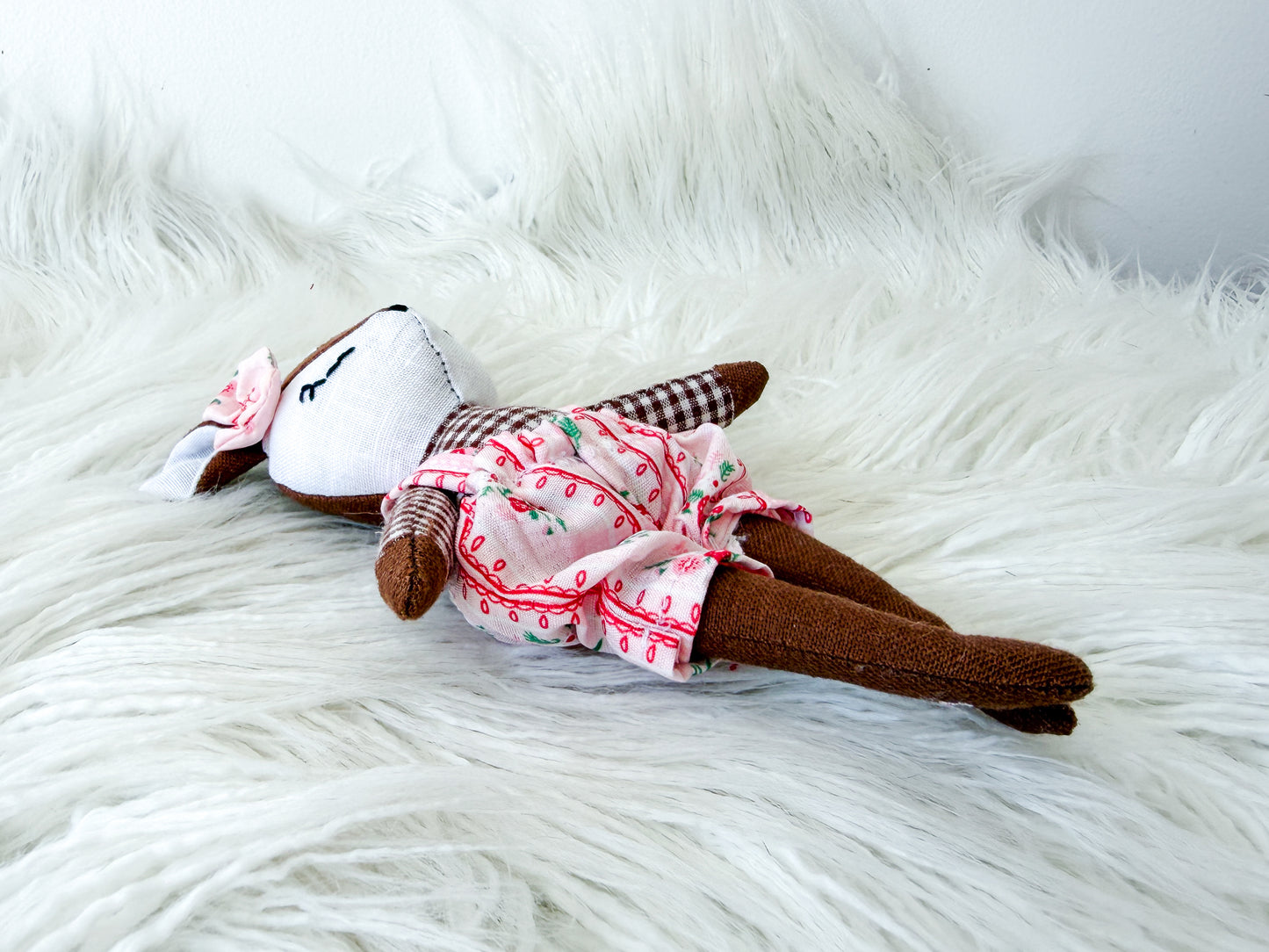 Lily the Floral Linen Fawn