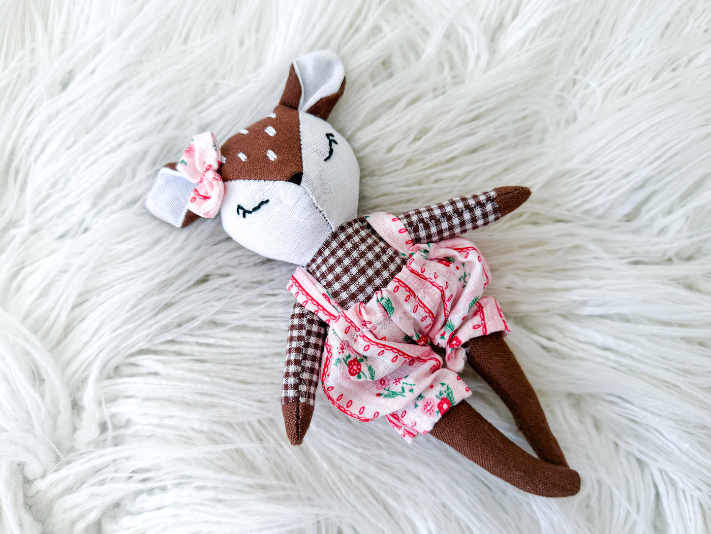 Lily the Floral Linen Fawn