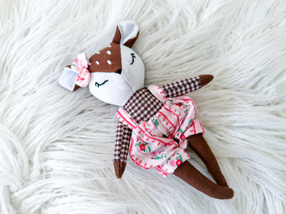 Lily the Floral Linen Fawn