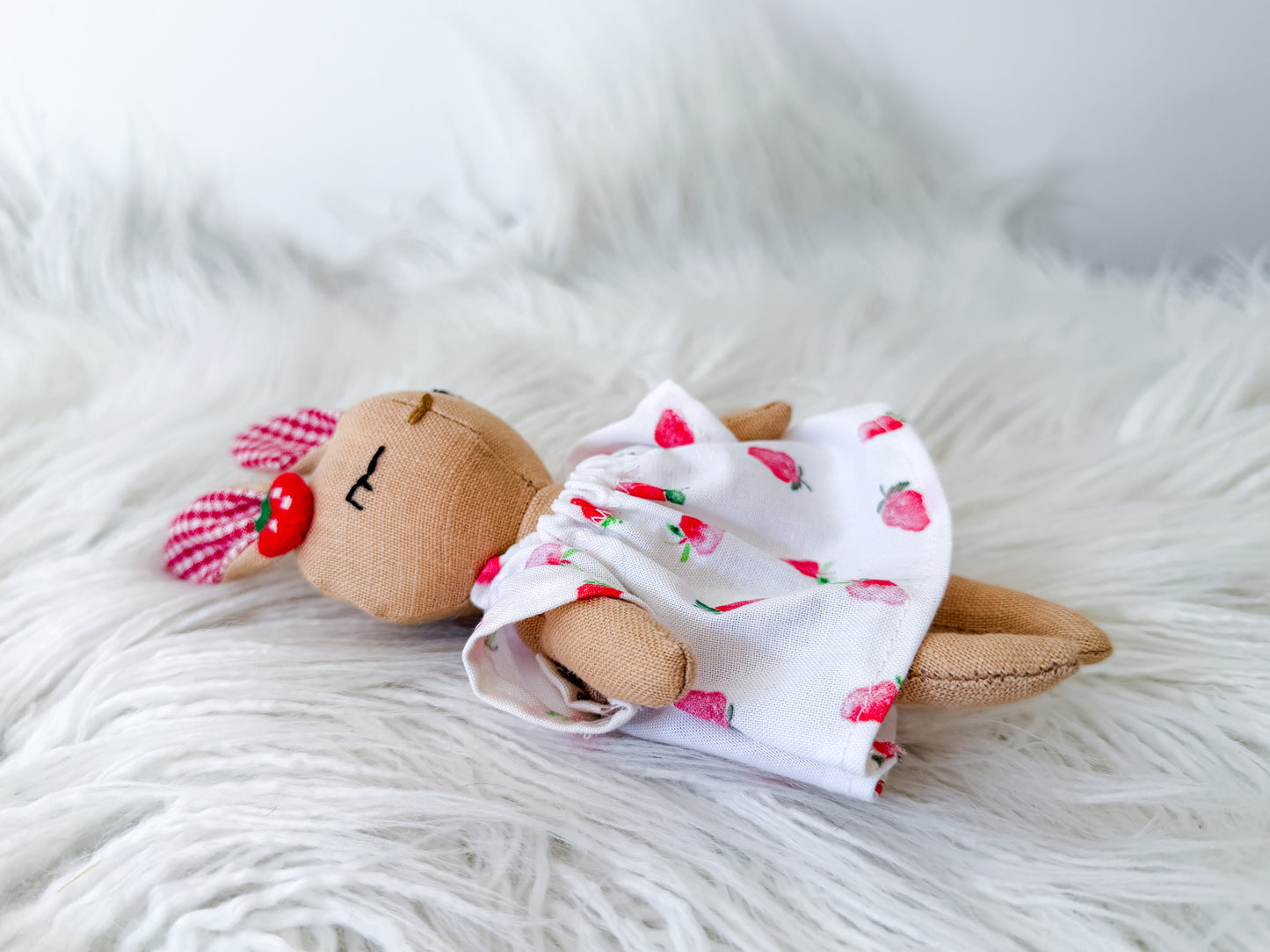 Pippa the Strawberry Linen Bunny