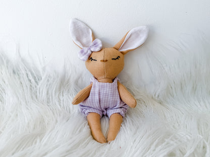 Violet the Gingham Linen Bunny