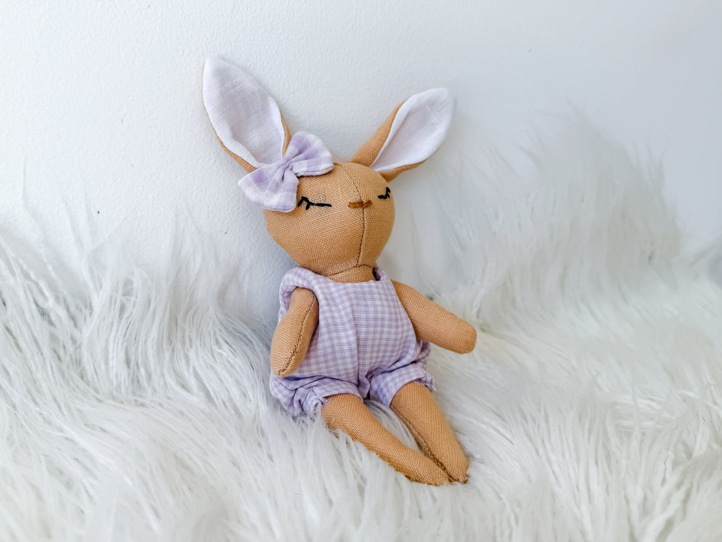 Violet the Gingham Linen Bunny