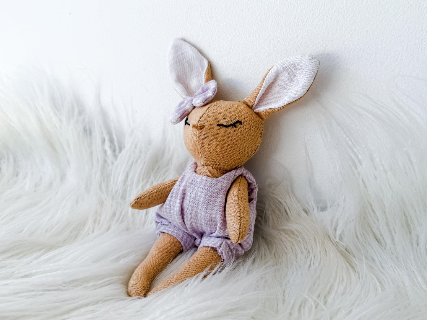 Violet the Gingham Linen Bunny