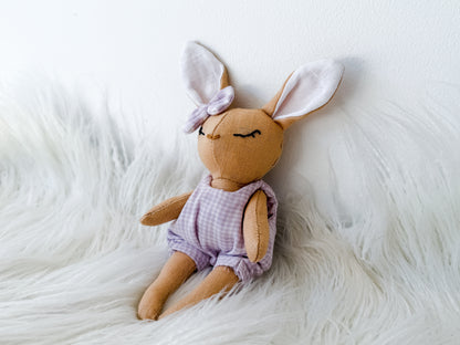 Violet the Gingham Linen Bunny