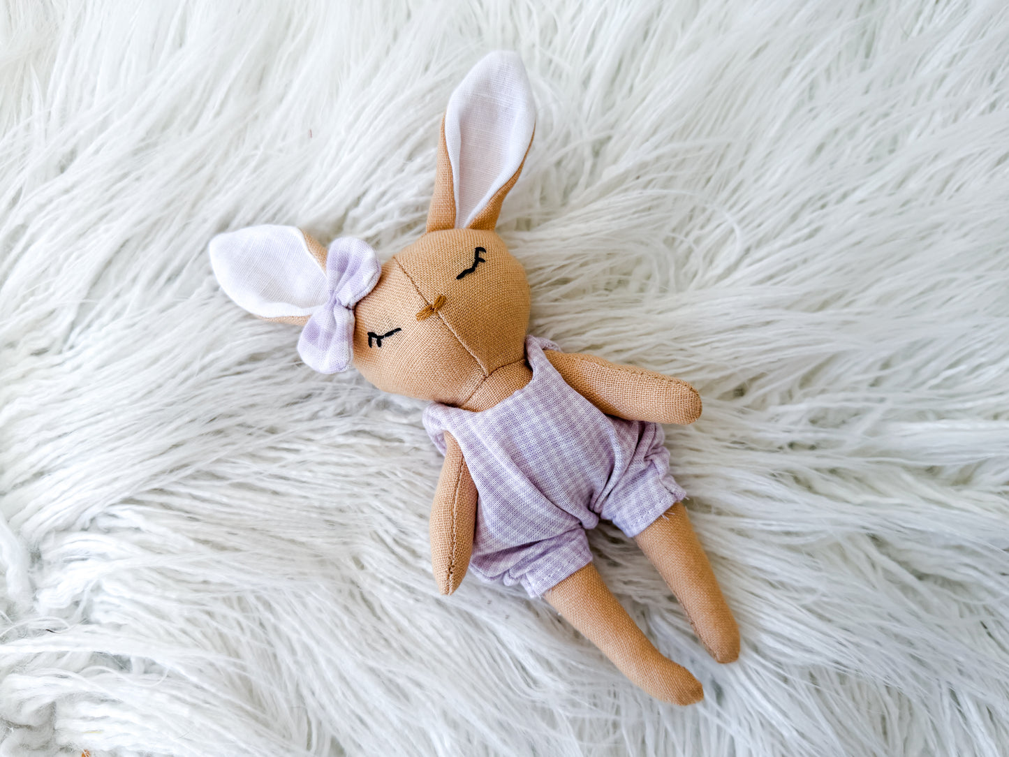 Violet the Gingham Linen Bunny