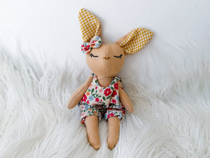 Honey the Floral Linen Bunny