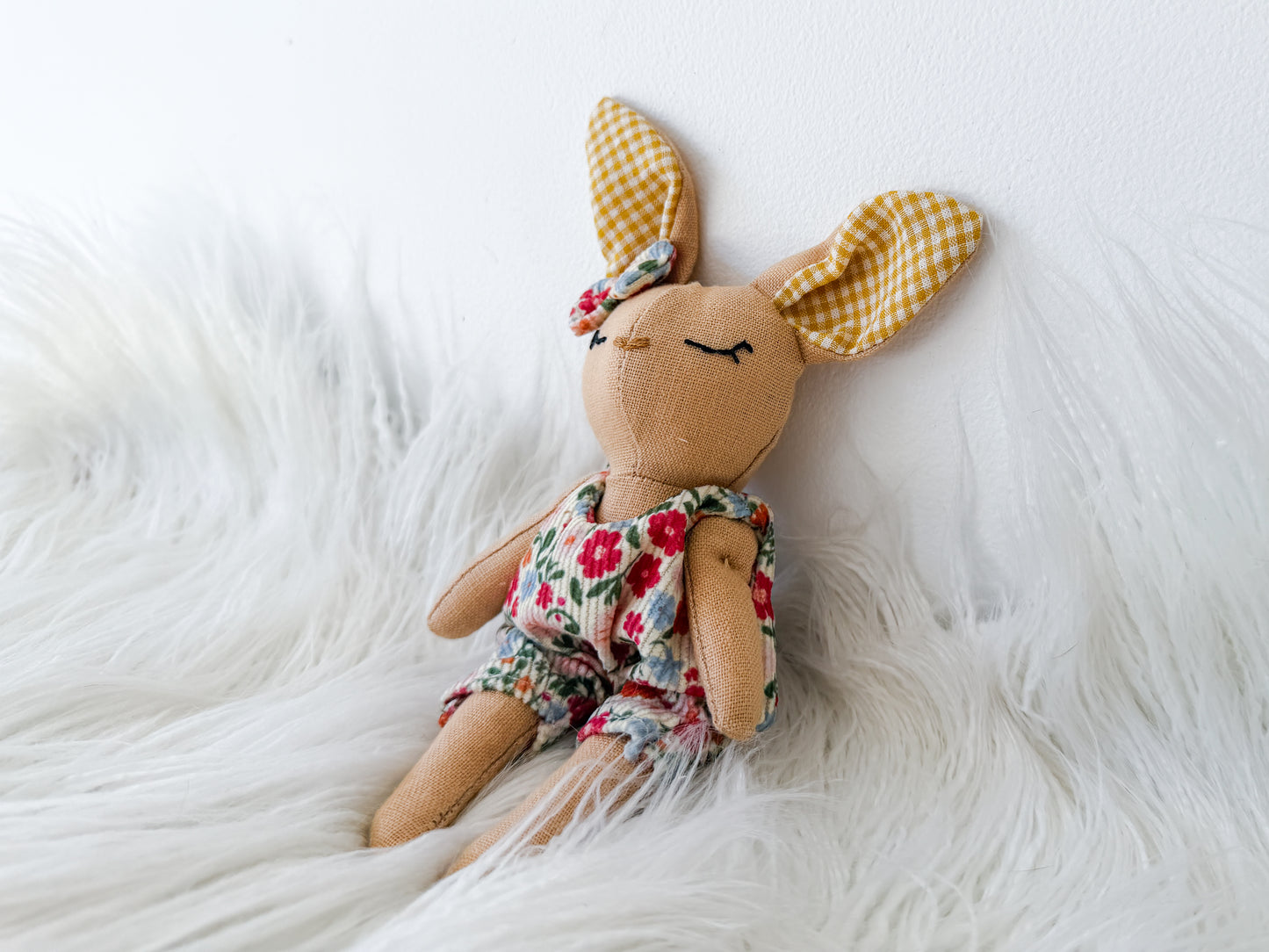 Honey the Floral Linen Bunny