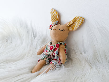 Honey the Floral Linen Bunny