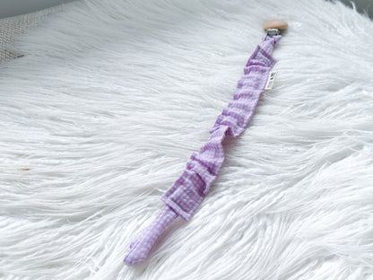 Frilly Dummy Clip in Lilac Gingham