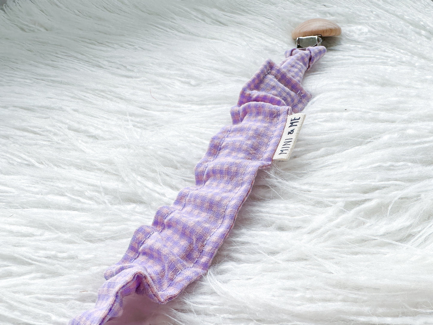 Frilly Dummy Clip in Lilac Gingham