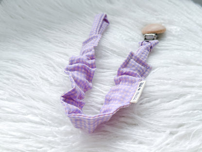 Frilly Dummy Clip in Lilac Gingham