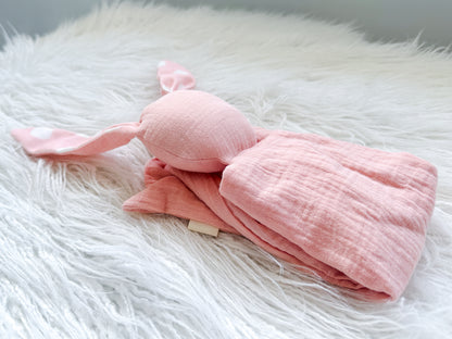 Bunny Snuggler in Peachy Pink