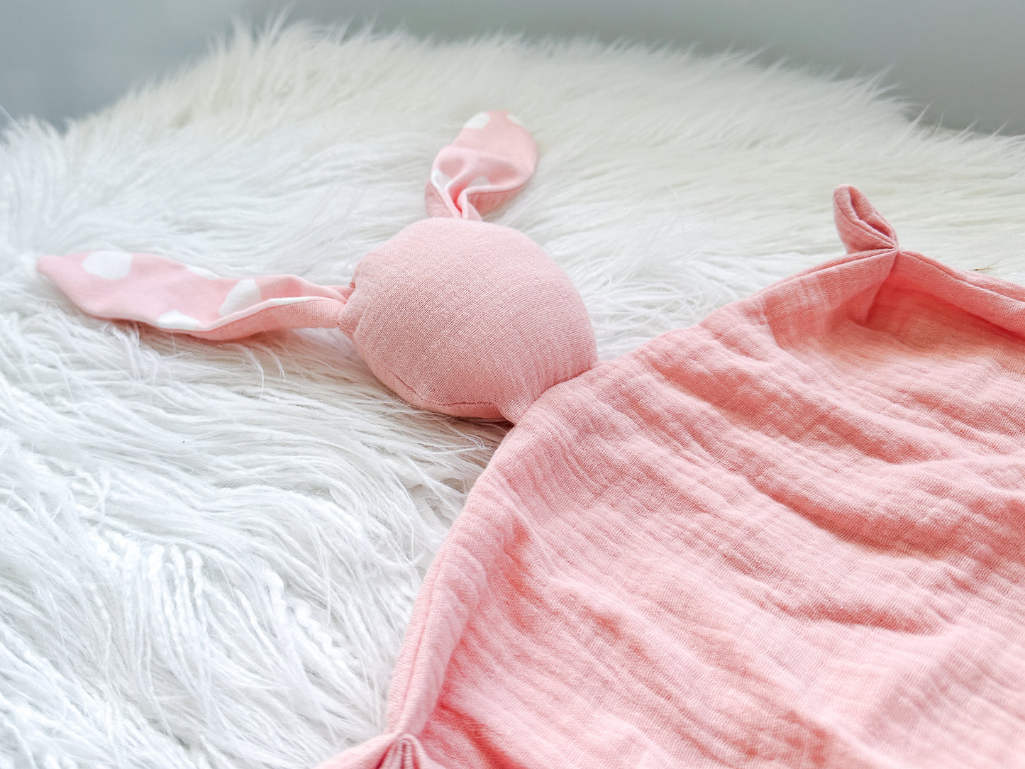 Bunny Snuggler in Peachy Pink