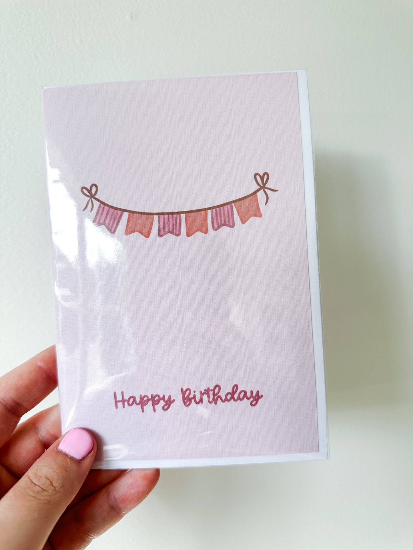 A6 Greeting Card - Happy Birthday - Bunting