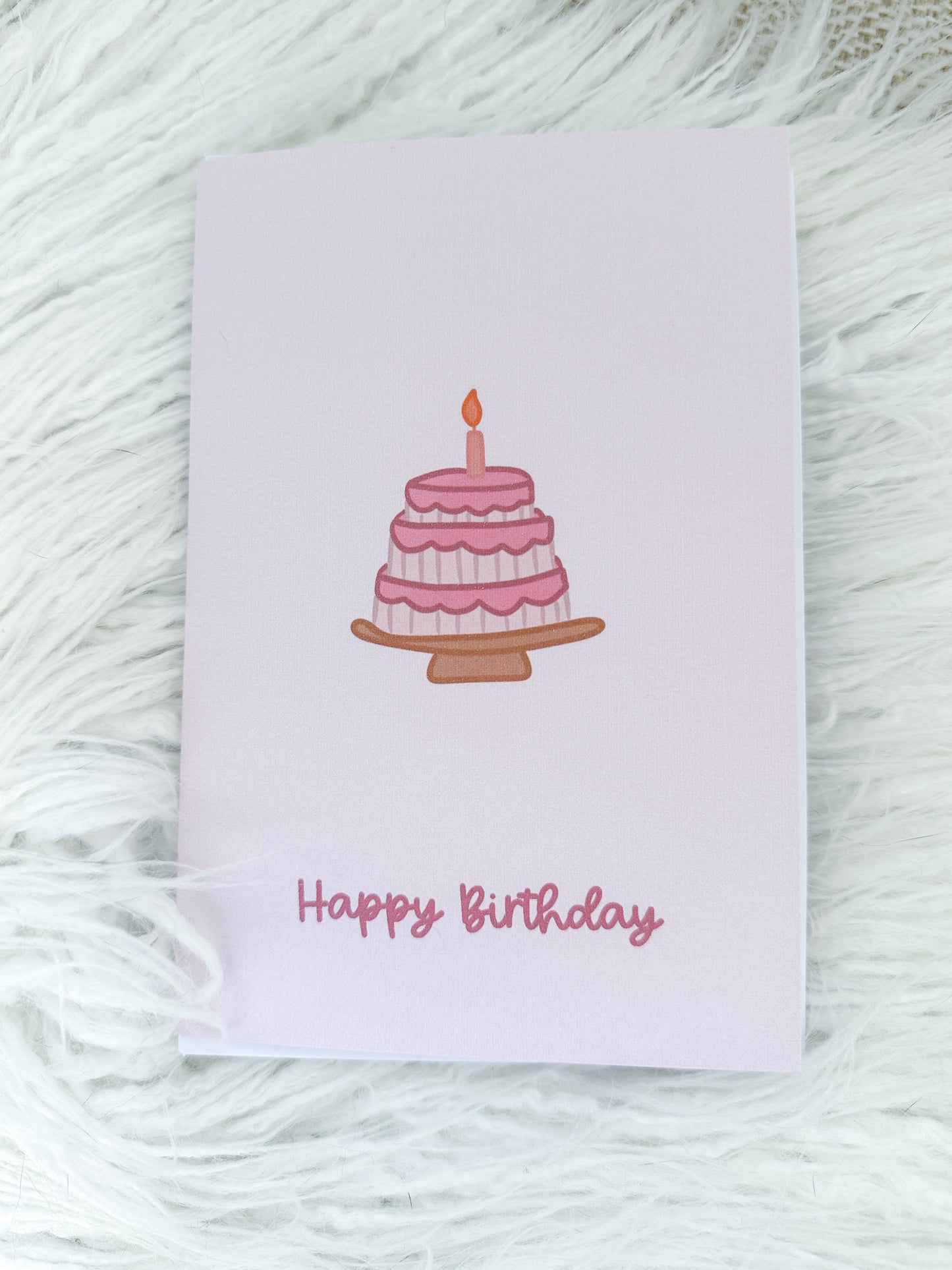 A6 Greeting Card - Happy Birthday - Cake