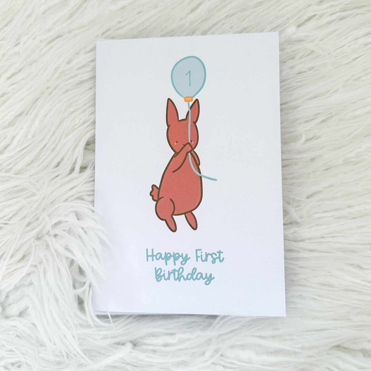 A6 Greeting Card - Happy Birthday - Blue - Ages 1-14