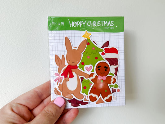 Sticker Pack - Christmas Bunny