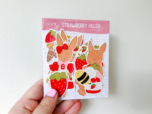 Sticker Pack - Strawberry Bunny