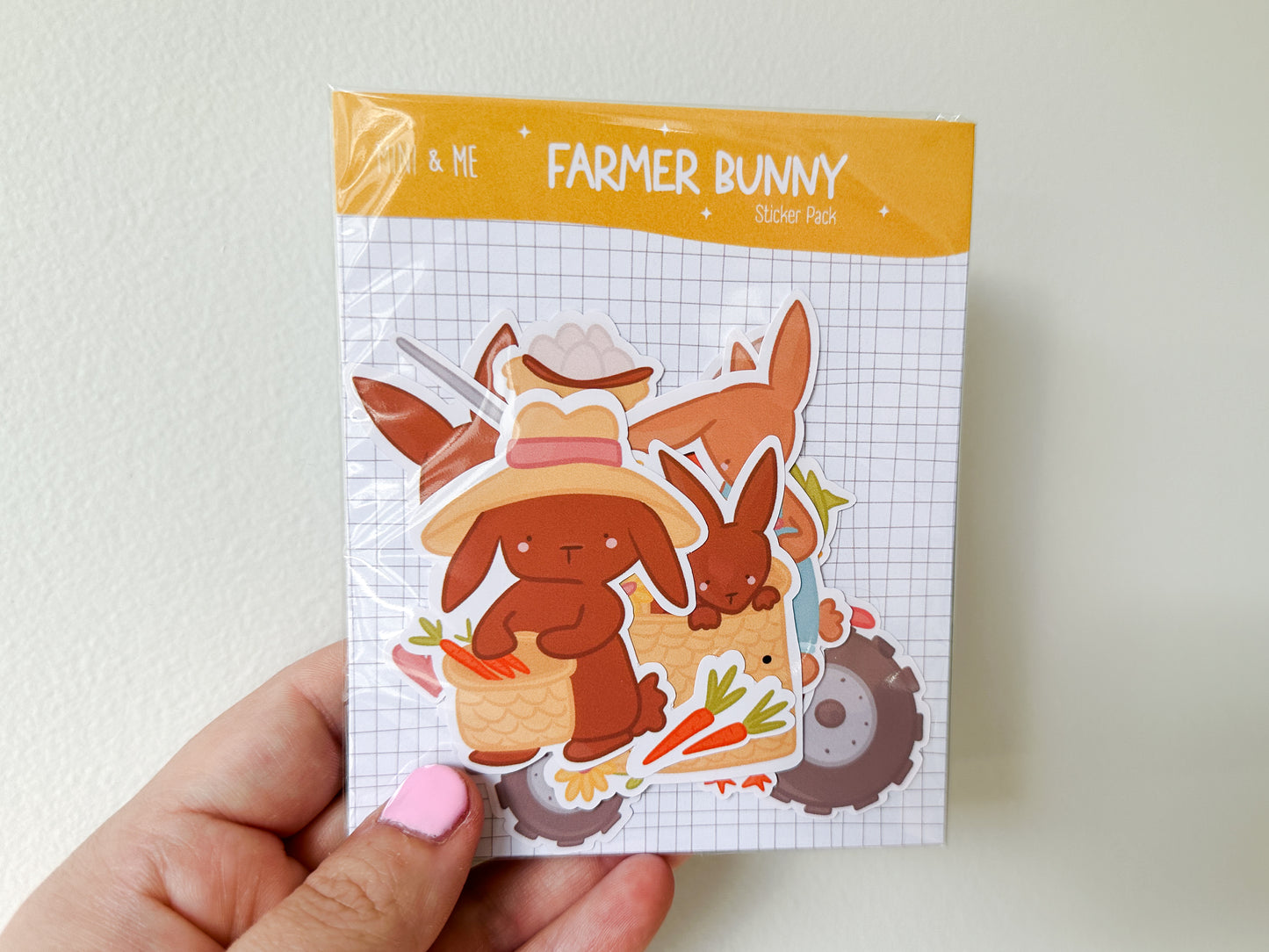 Sticker Pack - Farmer Bunny