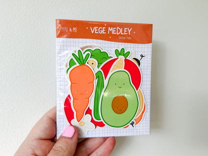 Sticker Pack - Happy Vegetables