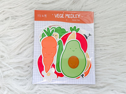 Sticker Pack - Happy Vegetables