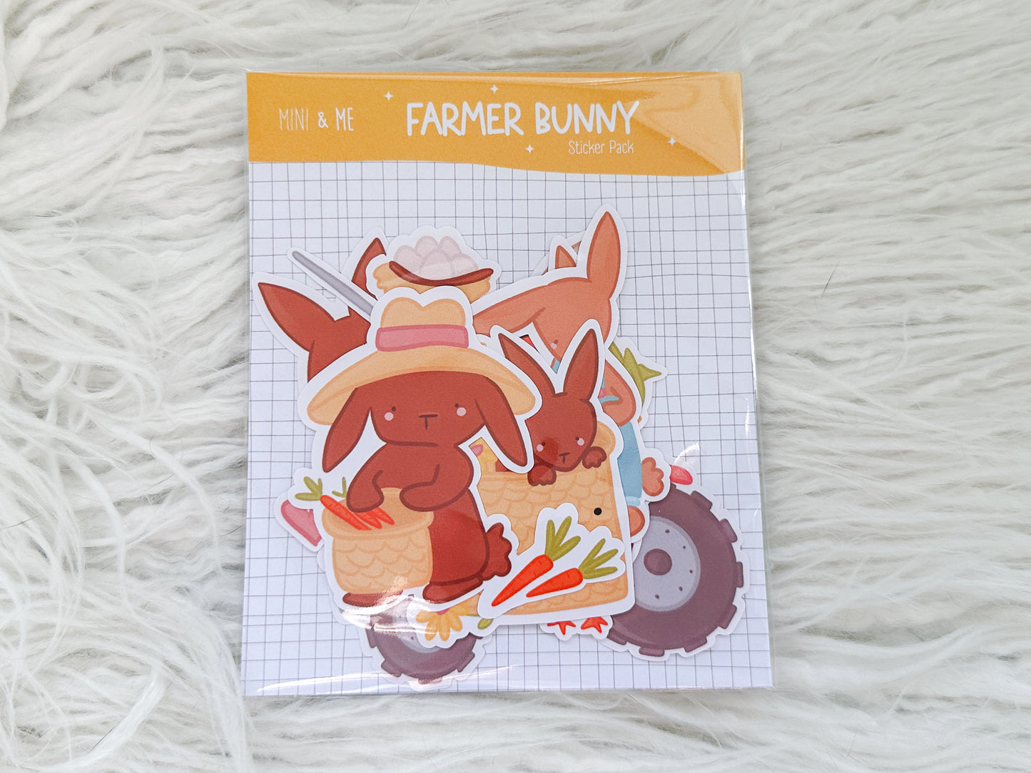 Sticker Pack - Farmer Bunny